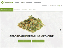 Tablet Screenshot of ordergreenbox.com